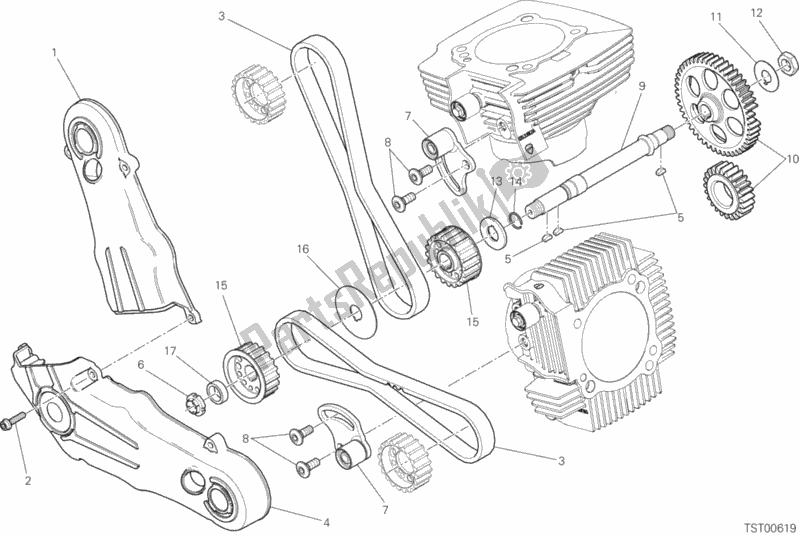 Alle onderdelen voor de Timing Systeem van de Ducati Scrambler 1100 Special Thailand 2020